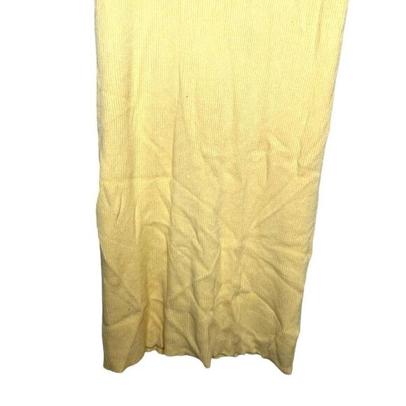 NEW Future Collective Jenny K Lopez Sweetheart Open-Work Stitch Midi Dress Yello - Picture 5 of 12